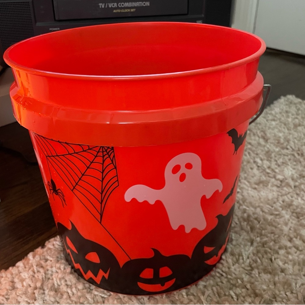 Home Depot Halloween Ghost Pumpkin Bat‎ Trick or Treat Bucket